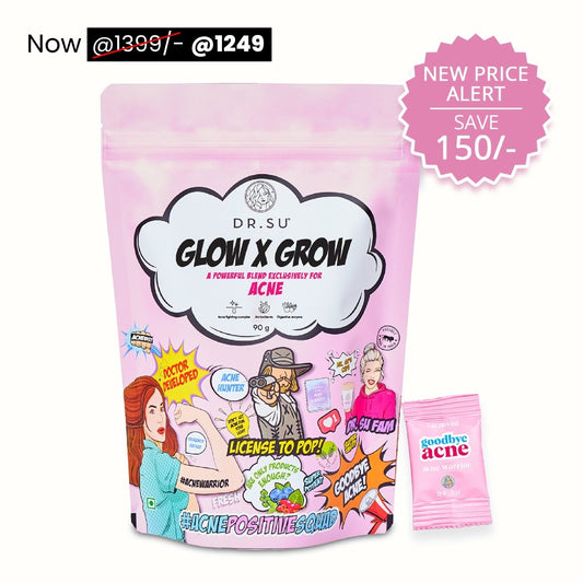Glow x Grow: For Acne (30 Sachets) - Dr. Su Formulations