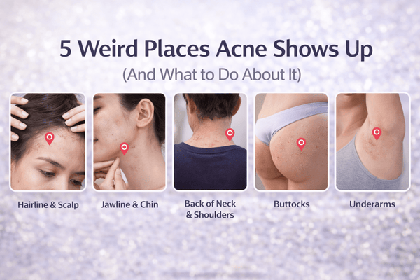 5 Weird Places Acne Shows Up (And What to Do About It)