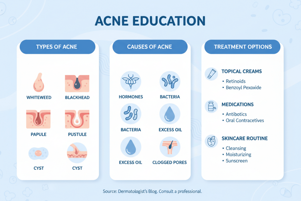 Acne 101: Types, Causes & Treatments Explained by Dermatologist