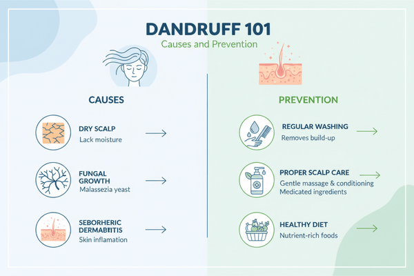 Dandruff 101: Causes and Prevention!