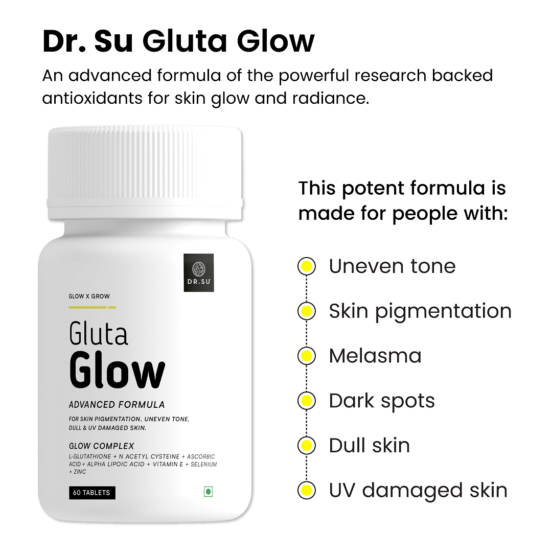 Dr. Su Gluta Glow Combo of 2 (120 Tablets)