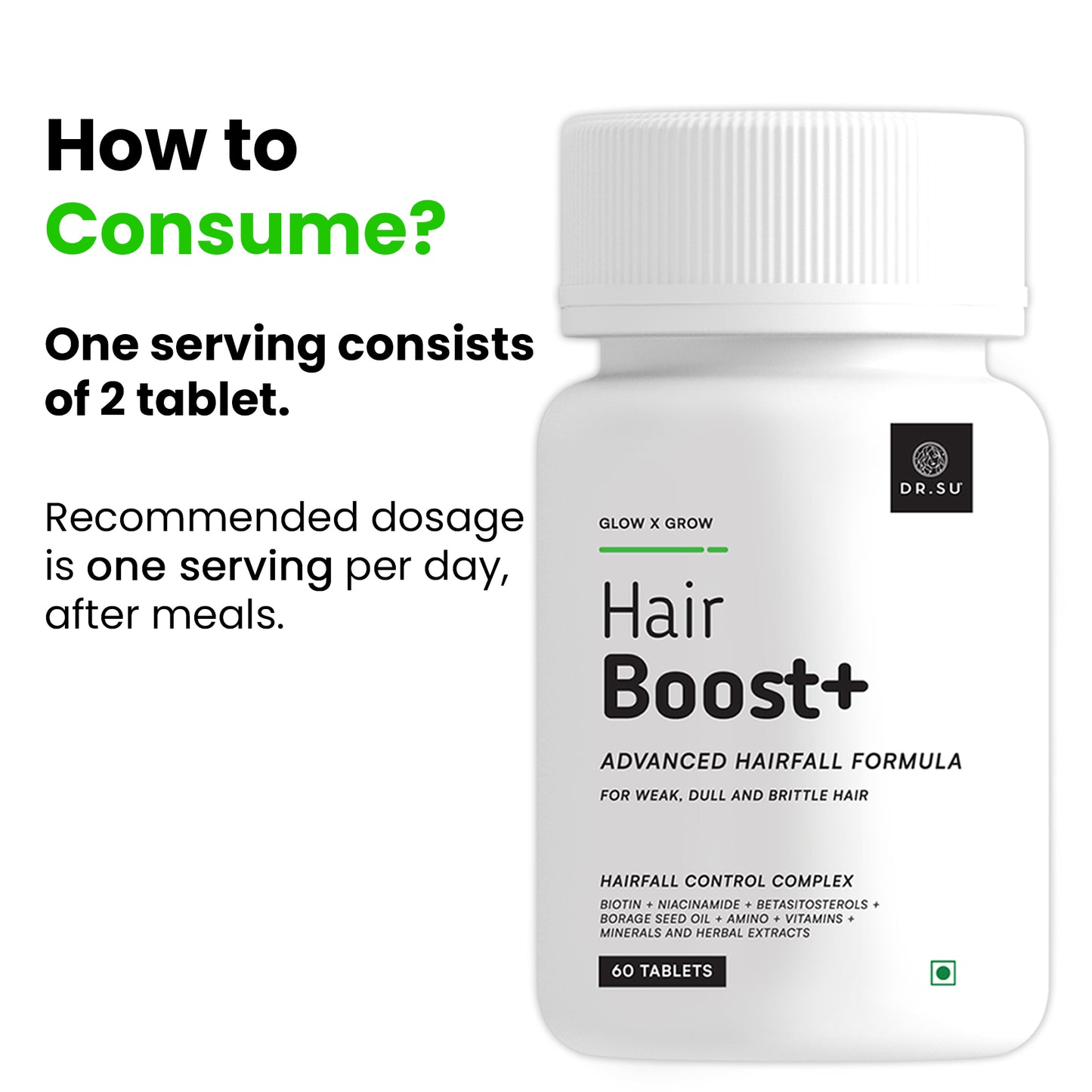 Dr. Su Hair Boost+ (120 Tablets) combo of 2