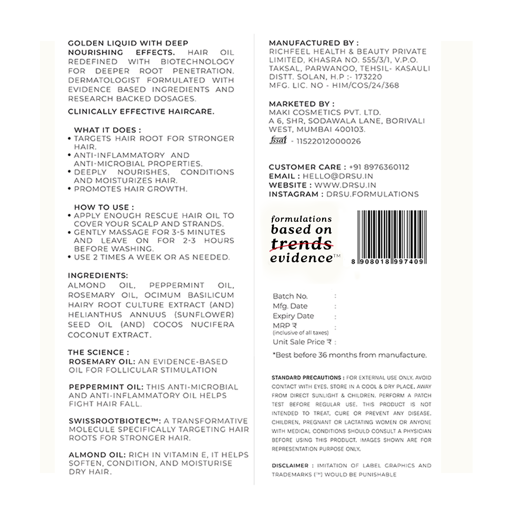 Rescue Hair Nourishing Oil