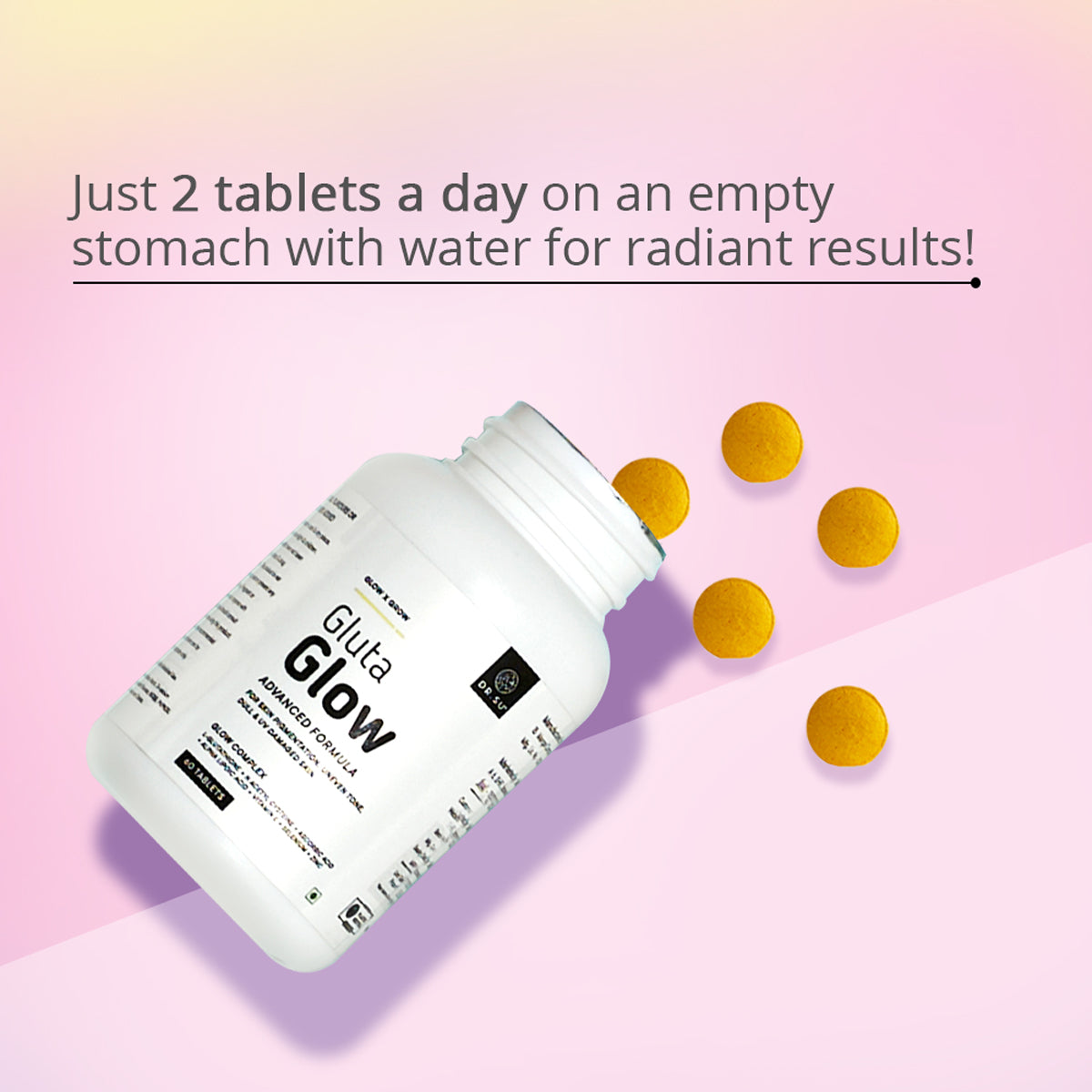 Gluta Glow 500mg Skin Radiance Supplement