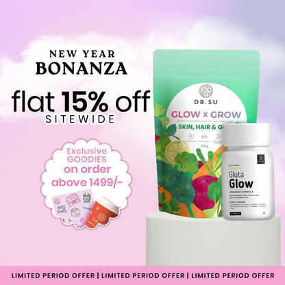 Skin Radiance combo: Dr. Su Glow x Grow and Dr. Su Gluta Glow supplement