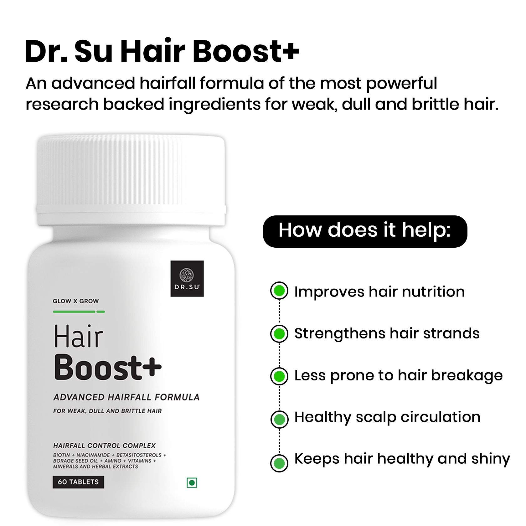 Dr. Su Hair Boost+ (120 Tablets) combo of 2