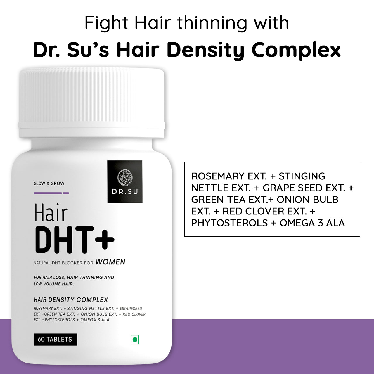 Dr. Su HairDHT+ (Women) for Hair Thinning and Hair Loss