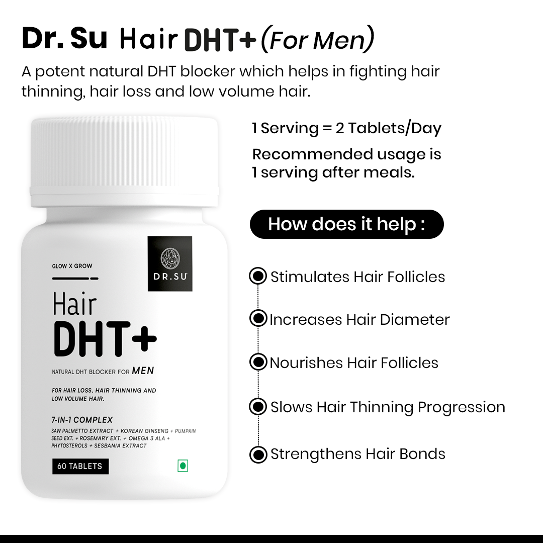Dr. Su HairDHT+ (Men) for Hair Thinning and Hair Loss