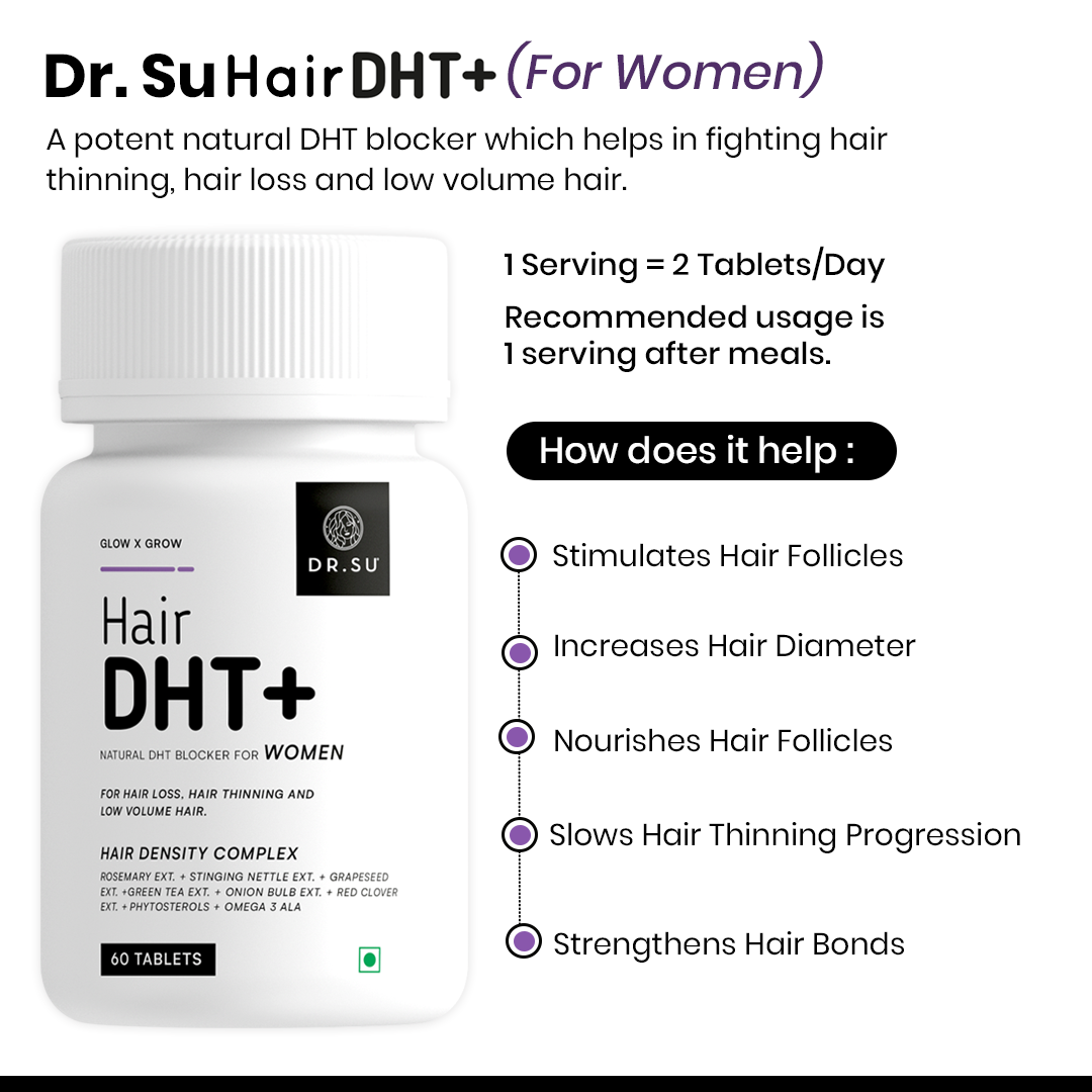 Dr. Su Hair DHT+ for Women Pack of 2 (120 Tablets)