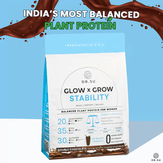 Glow x Grow: Stability Plant Protein For Women (25 Servings)
