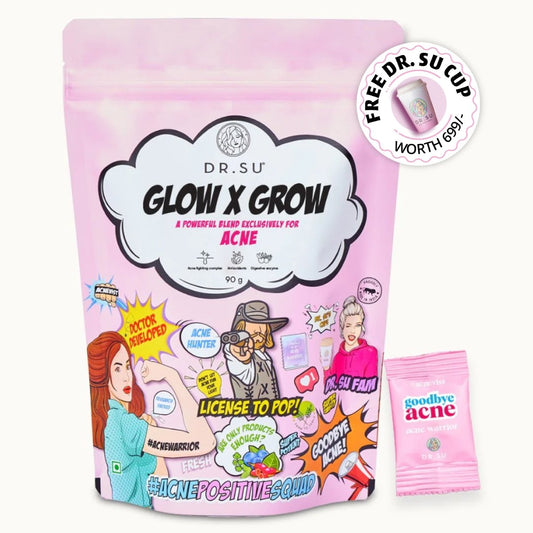 Glow x Grow: For Acne (30 Sachets) - Dr. Su Formulations