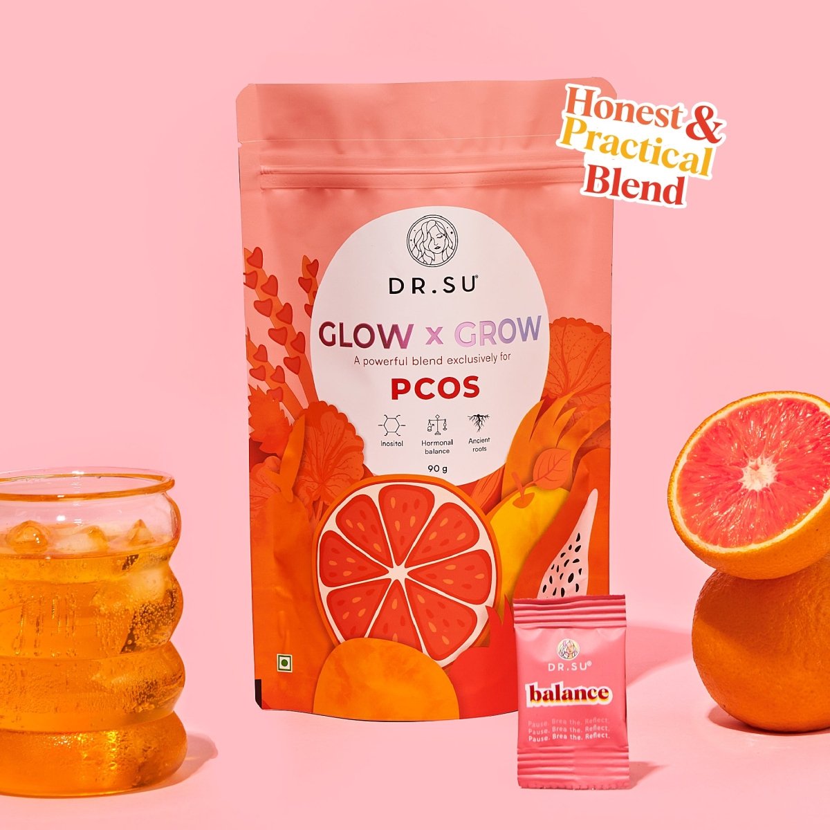 Glow x Grow: For PCOS (30 Sachets) - Dr. Su Formulations