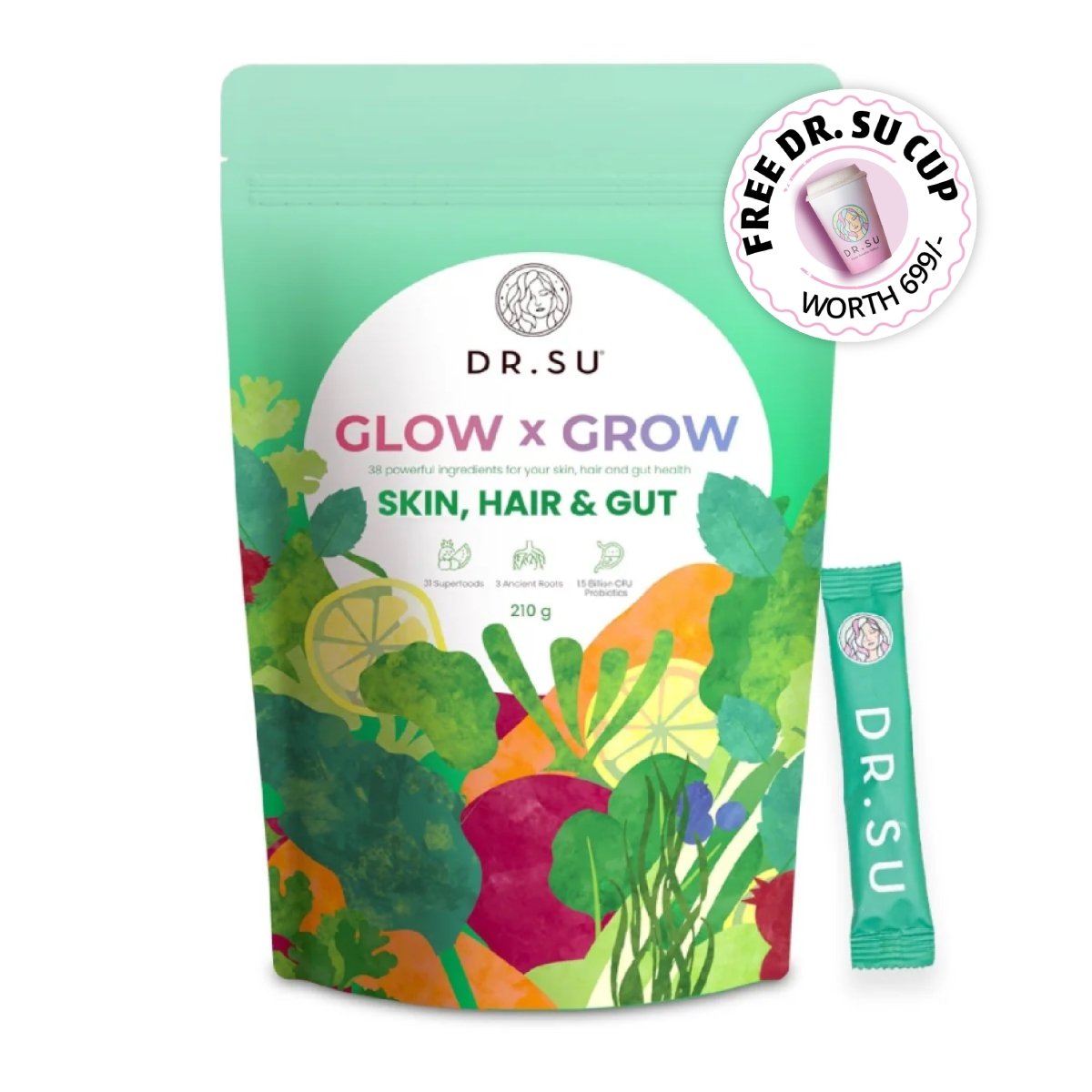 Glow x Grow: The Original Blend (30 Sachets) - Dr. Su Formulations