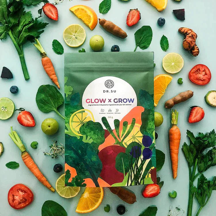 Glow x Grow: The Original Blend (30 Sachets) – Dr. Su Formulations