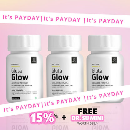 Gluta Glow 500mg Skin Radiance Supplement - Dr. Su Formulations