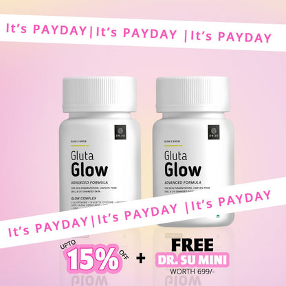 Gluta Glow 500mg Skin Radiance Supplement - Dr. Su Formulations