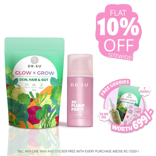 Set Of Exosome & Glow x Grow Supplement - 30 Sachets - Dr. Su Formulations