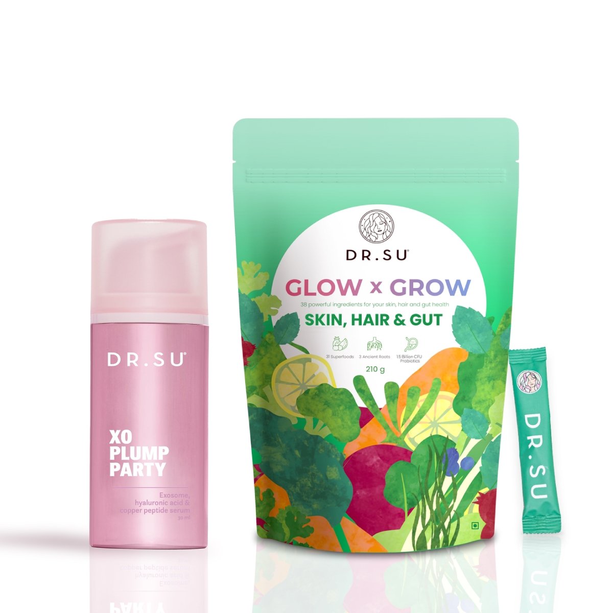 Set Of Exosome & Glow x Grow Supplement - 30 Sachets - Dr. Su Formulations