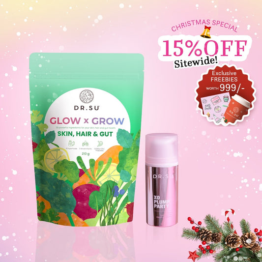 Set Of Exosome & Glow x Grow Supplement - 30 Sachets - Dr. Su Formulations