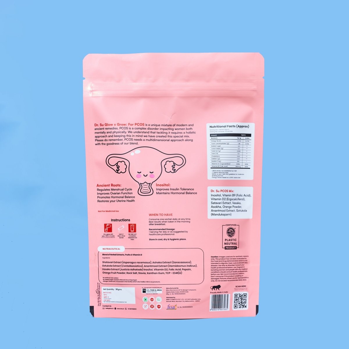Glow x Grow: For PCOS (30 Sachets) - Dr. Su Glow x Grow